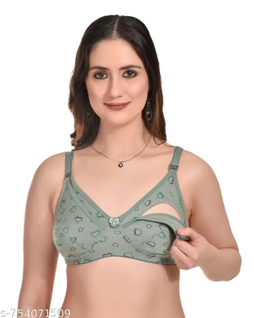 Women Cotton Non Paaternity Breastfeeding Mother Bra Combo Pack of 3 Feeding Bra