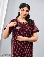 Maternity Cotton Nighty For Women,super-soft, breathable COTTON fabric NIGHTY