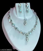 TN-NECKLESS AD SILVER EARRING SET