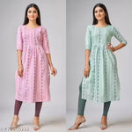 Maternity wear feeding cotton kurta combo for women