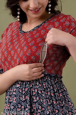 Women visocse Rayon Feeding night dress