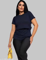 Fivestyle half sleeve nursing top/women feeding top/tshirt