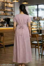 Pack of 1 Women Pregnancy Wear Night Dress zipless lounge wear