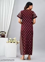Maternity Cotton Nighty For Women,super-soft, breathable COTTON fabric NIGHTY