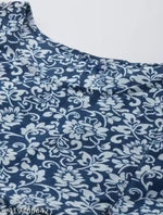 Women's Pure Cotton Printed Maternity Gown/Maternity wear/Feeding Gown A-line Maternity Feeding Dress Maternity Kurti Gown for Women