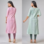 Maternity wear feeding cotton kurta combo for women
