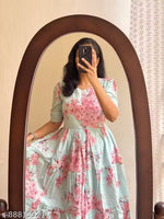 The_ Grey Pink Front Zipper gown
