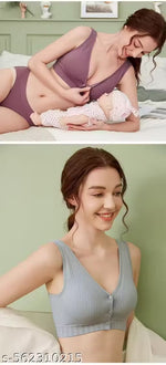 Soft Front-Open Nursing Bralette (Pack of 2)