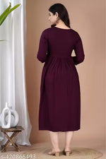 Rangrail Feeding Maternity Kurti Both Side Zip Anarkali Kurta & Kurtis Zipper dress Beautiful Embroidery
