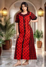 Women's Cotton Nighty, Premium Quality Nightgown,